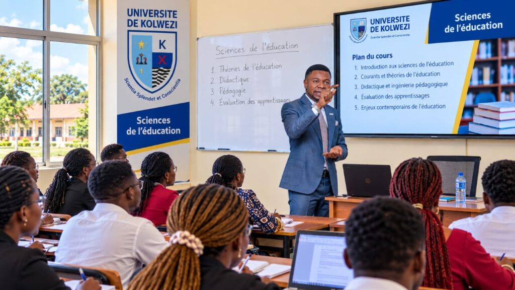 Cours de sciences de l’éducation à l’UNIKOL